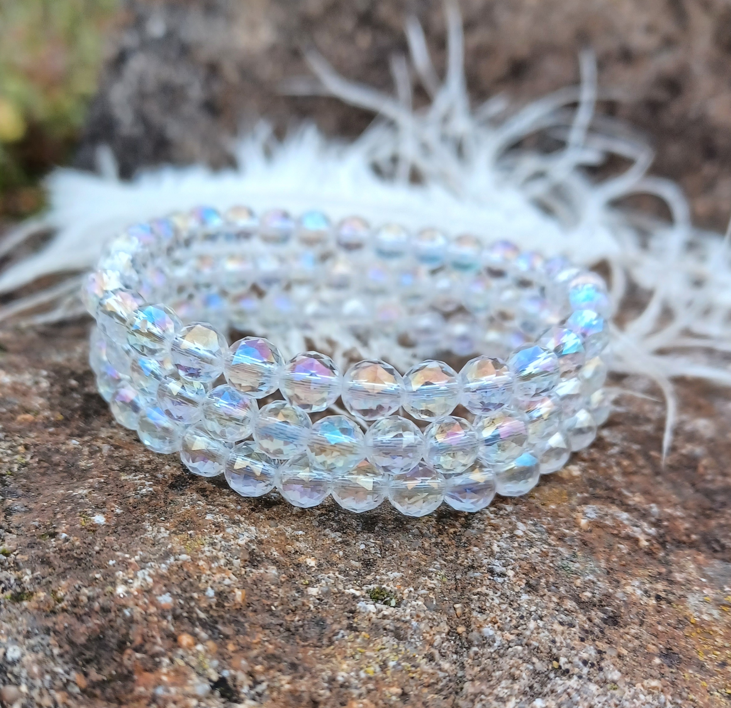 Aqua aura anjelská náramok