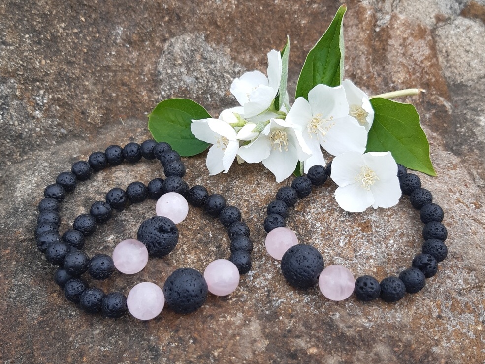 Náramok Láska láva, ruženín