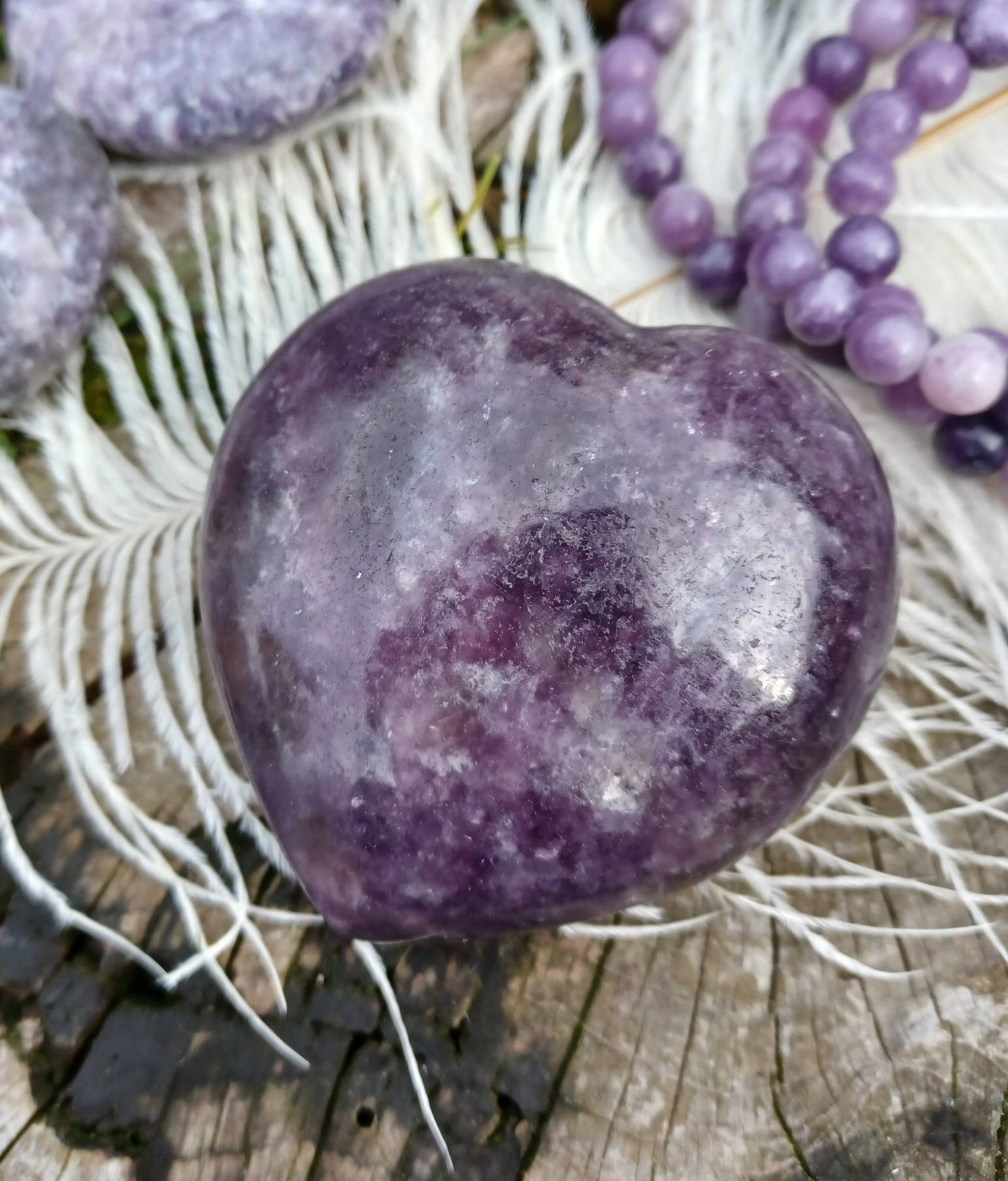 Lepidolit srdca 281g