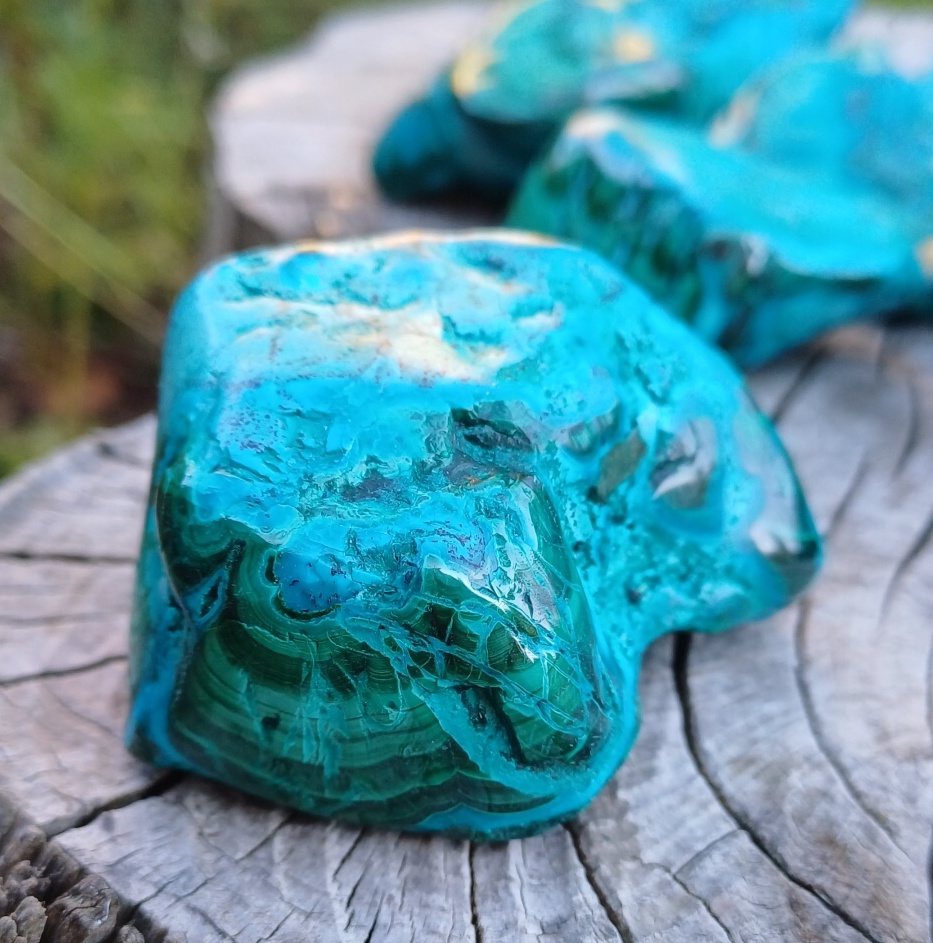 Chryzokol, malachit 141g
