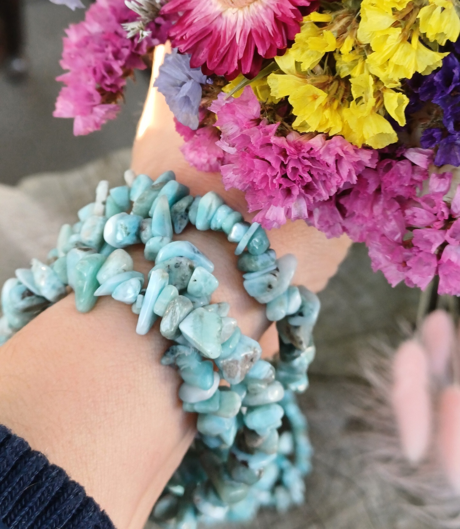 Larimar náramok