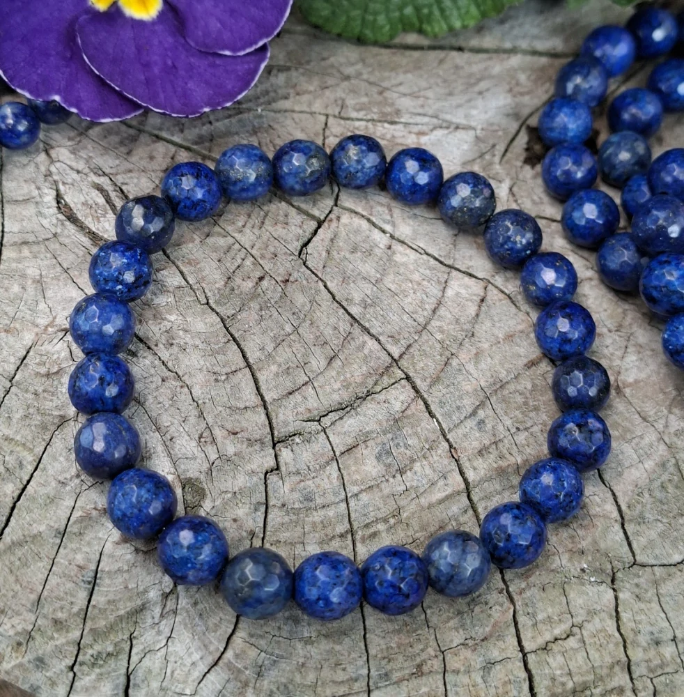 Lapis lazuli pánsky náramok fazetovaný