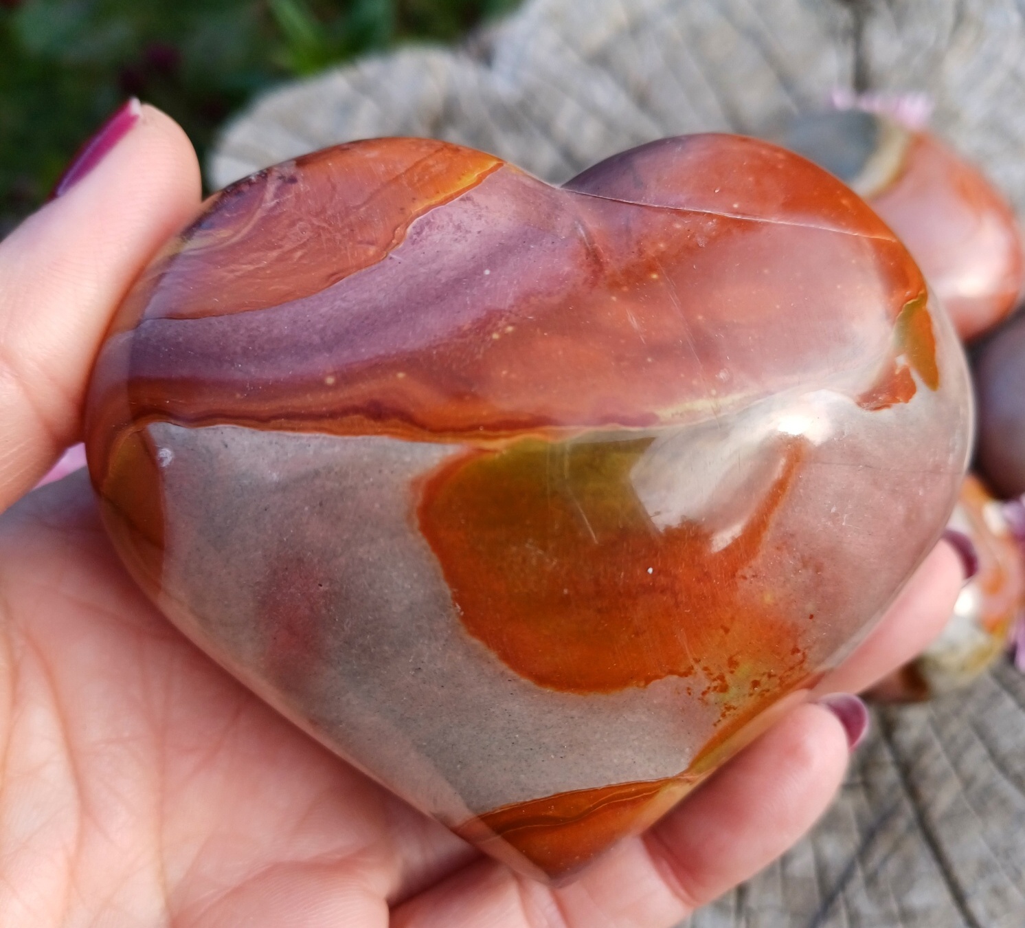 Jaspis polychrom srdca 250g