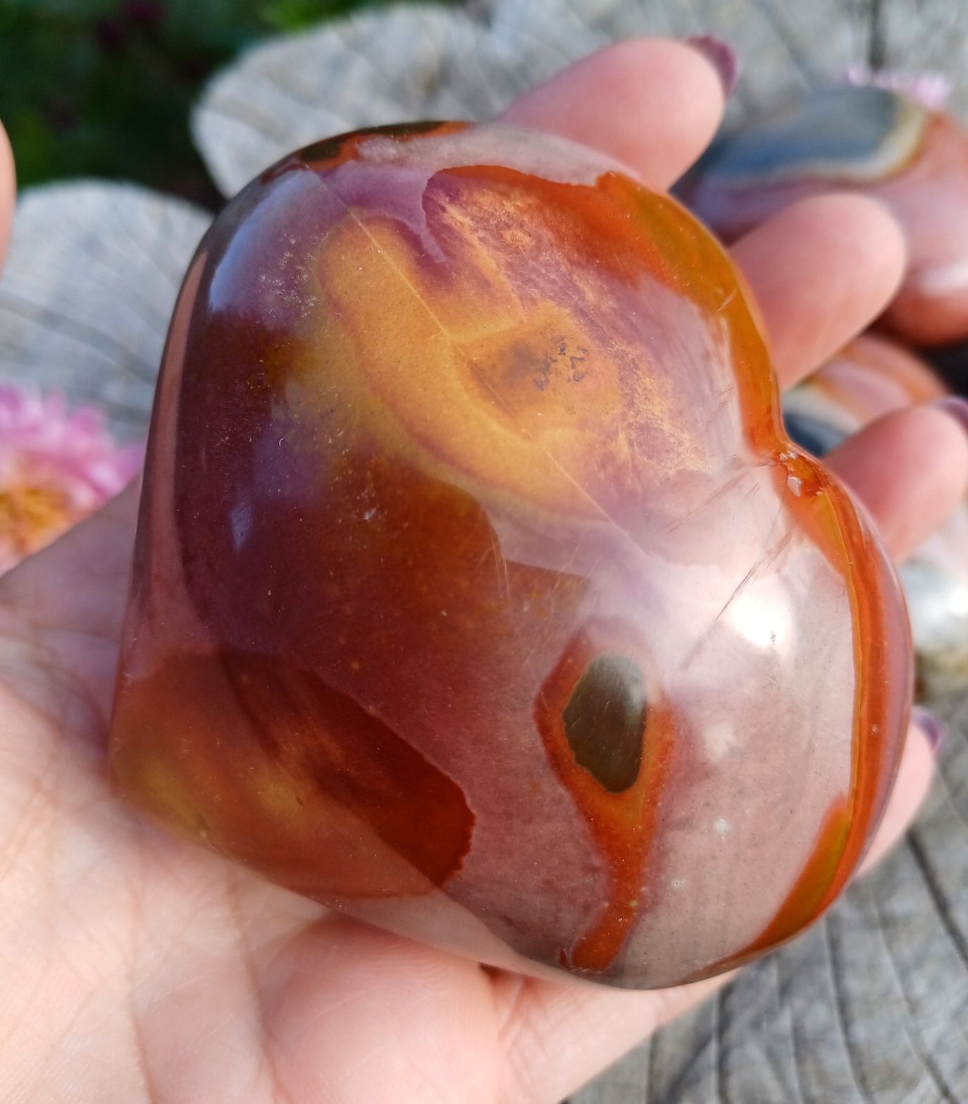 Jaspis polychrom srdca 250g