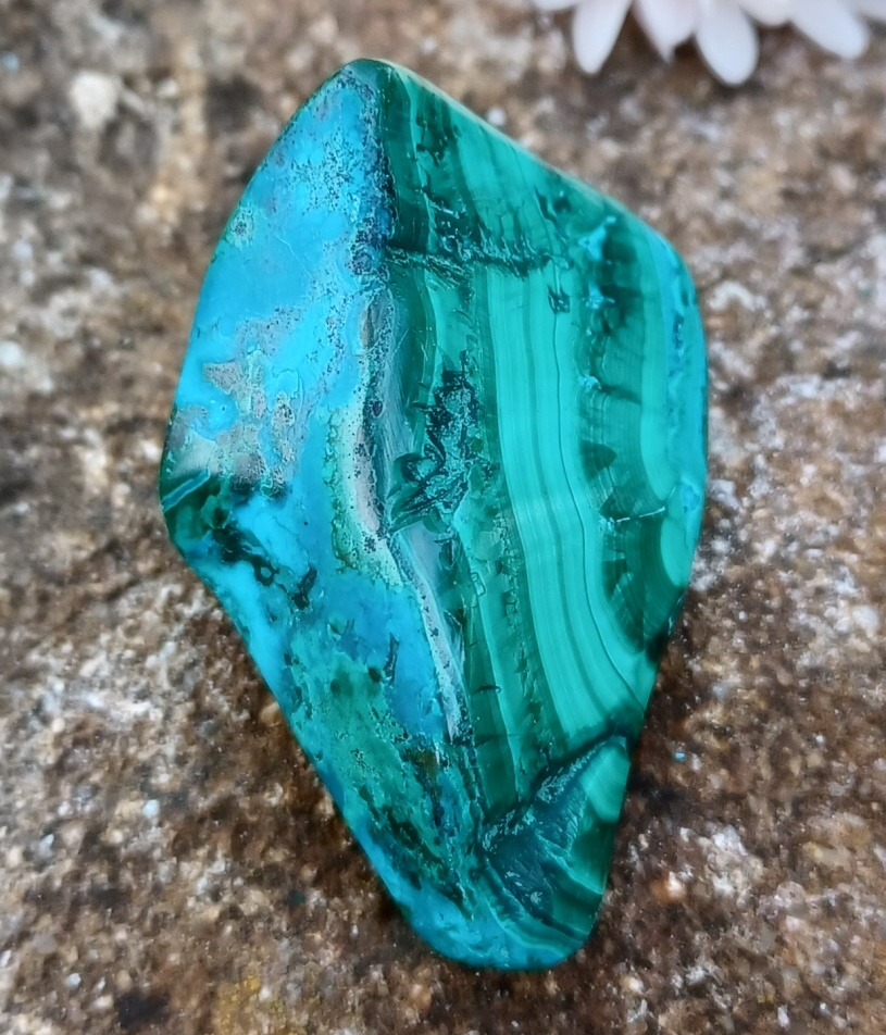 Malachit s chryzokolom 39g
