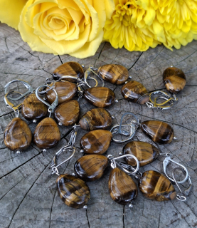 Tigrie oko náušnice