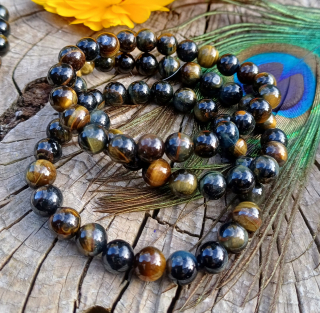 Tigrie oko mix náramok