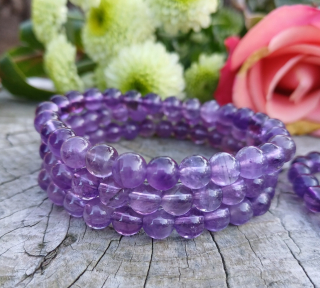 Ametyst náramok pre mužov