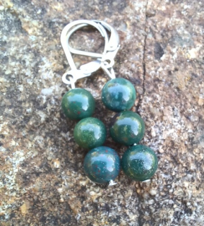 Heliotrop náušnice