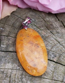 Krištáľ tangerin prívesok