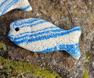 Láva rybička modrobiela