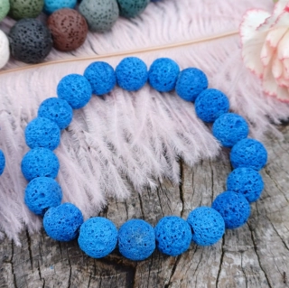 Láva modrá náramok 