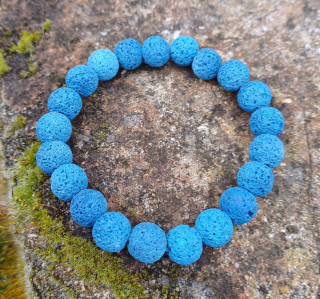 Láva modrá náramok pre mužov