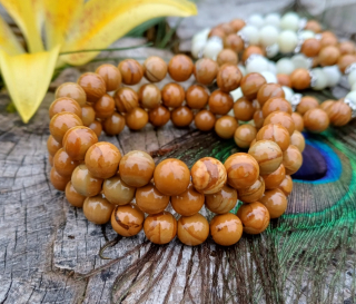 Kalcit mramor hnedý náramok