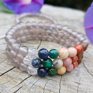 Achát čakrový náramok pre deti