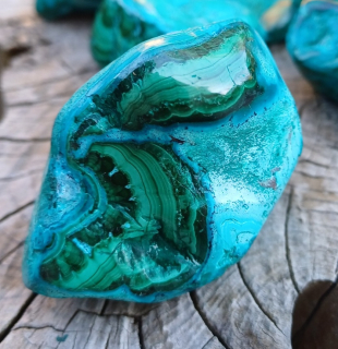 Chryzokol, malachit 155g