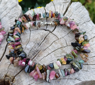 Melónový turmalín náhrdelník