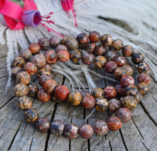 Jaspis leopard náramok