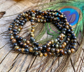 Tigrie oko mix náramok