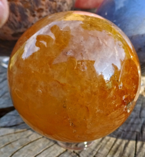 Krištáľ tangerin guľa 7 cm