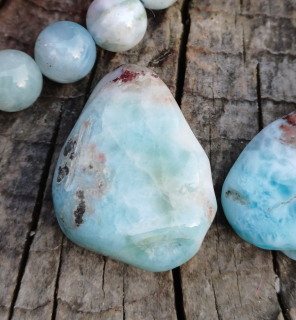 Larimar vŕtaný okrúhliak