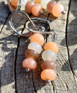 Mesačný kameň náušnice