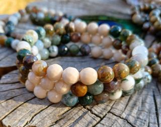 Pánsky náramok zo zelených kameňov