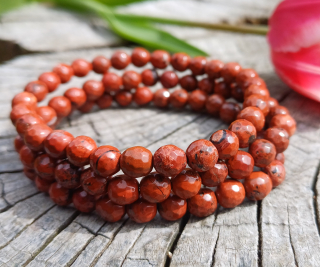 Jaspis červený náramok 