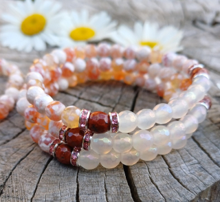 Achát, jaspis náramok