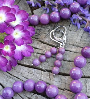 Fosfosiderit náušnice