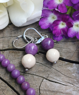 Fosfosiderit, koral náušnice