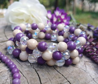 Fosfosiderit, aqua aura náramok