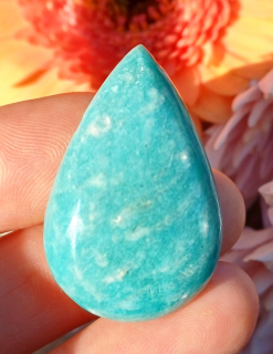 Amazonit vŕtaný kameň kvapka