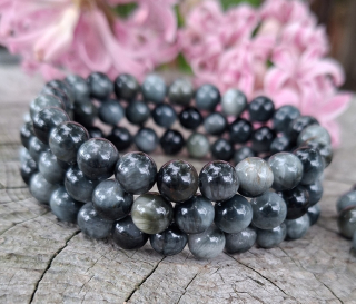 Tigrie oko sivé (orlie oko) náramok 