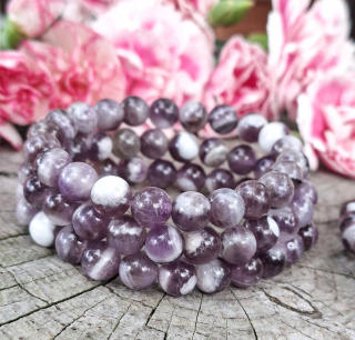 Ametyst chevron náramok