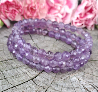 Ametyst náramok fazetovaný