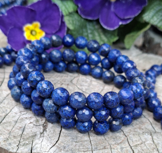 Lapis lazuli pánsky náramok fazetovaný