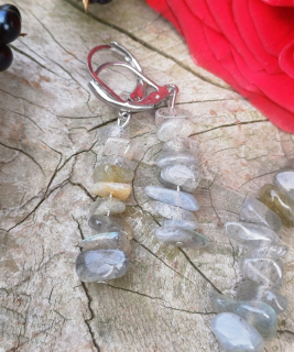 Labradorit náušnice 