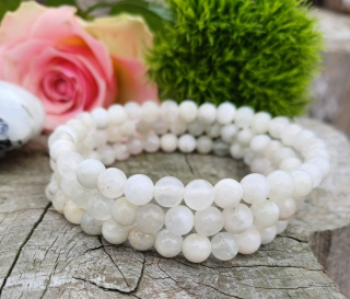 Mesačný kameň biely náramok